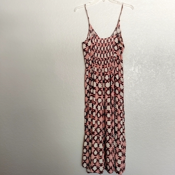 NWT LOFT Sunwashed Floral Twist Tiered Midi Dress sz 6 - Picture 8 of 9